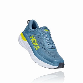 Hoka One One BONDI 7 Veganske Sko Herre Blå | mg8RZC7L