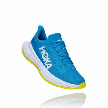 Hoka One One CARBON X 2 Joggesko Dame Blå | t1J0gOhG