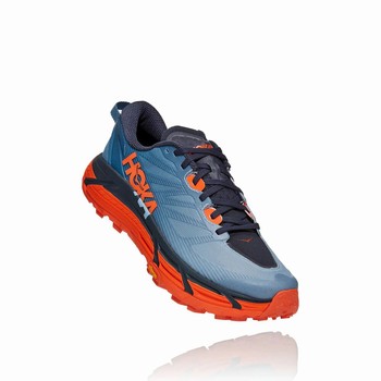 Hoka One One MAFATE SPEED 3 Trail Løpesko Herre Blå Oransje | NKsAeHiM