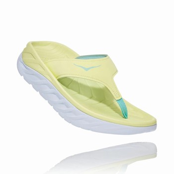 Hoka One One ORA RECOVERY FLIP Sandaler Dame Gul | MEbxf1jT