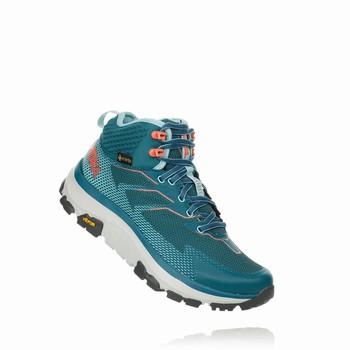 Hoka One One SKY TOA GORE-TEX Fjellsko Dame Blå | XRh8C5AK