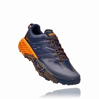 Hoka One One SPEEDGOAT 4 Trail Løpesko Herre Marineblå Oransje | YShrkU6N