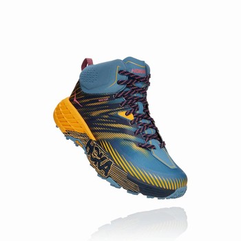 Hoka One One SPEEDGOAT MID 2 GORE-TEX Trail Løpesko Dame Blå Oransje | 6alSykFV