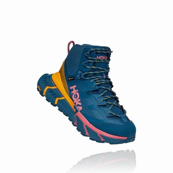 Hoka One One TENNINE HIKE GORE-TEX Fjellsko Dame Blå | Xt73qjli