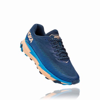 Hoka One One TORRENT 2 Trail Løpesko Dame Marineblå | di52oxjf