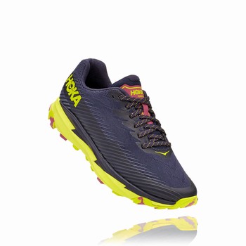 Hoka One One TORRENT 2 Trail Løpesko Dame Marineblå Svarte Grønn | sK1WE5bq