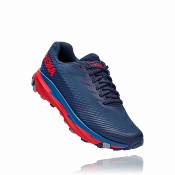 Hoka One One TORRENT 2 Trail Løpesko Herre Marineblå Rød | YH6nVwGq