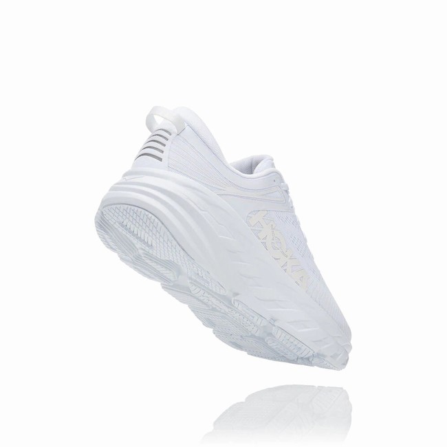 Hoka One One BONDI 7 Brede Sko Dame Hvite | 0kPgoTAY