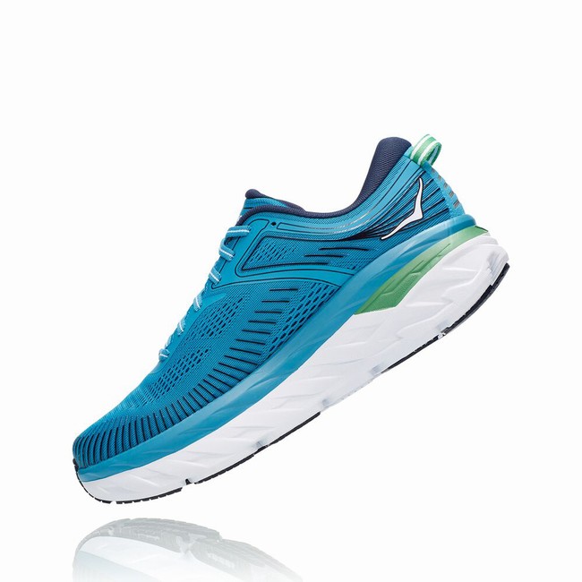 Hoka One One BONDI 7 Løpesko Herre Blå | igdekE8p