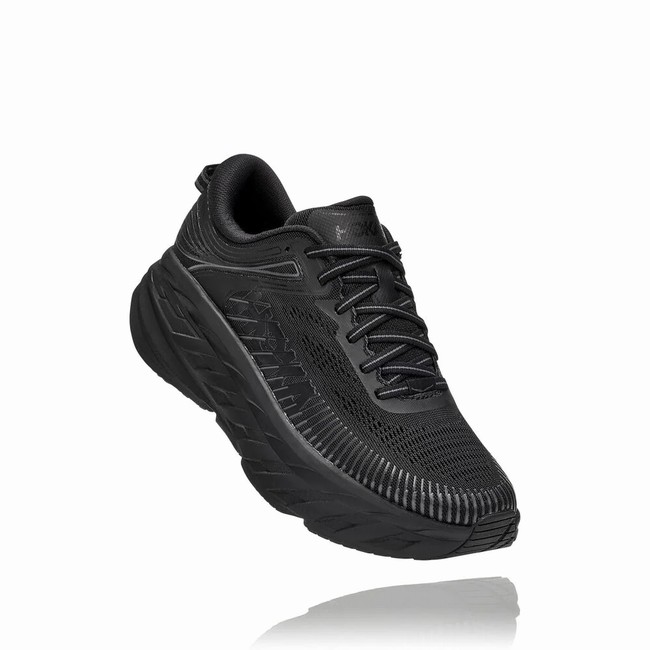 Hoka One One BONDI 7 Veganske Sko Dame Svarte | I3d7XJT4