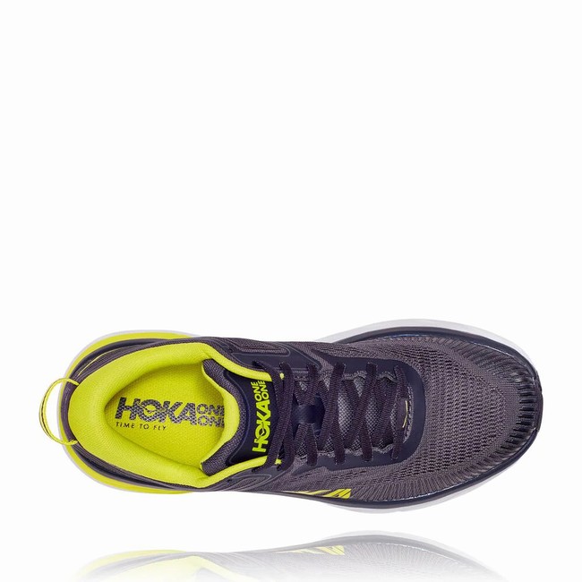 Hoka One One BONDI 7 Veganske Sko Herre Svarte Grønn | pX3MZ92E