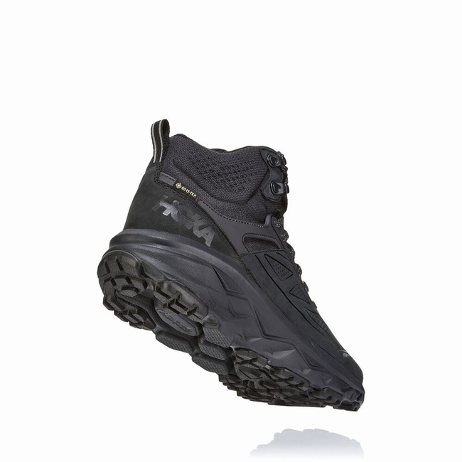 Hoka One One CHALLENGER MID GORE-TEX Fjellsko Herre Svarte | ouc0Pydk