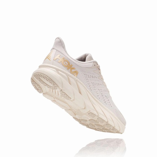 Hoka One One CLIFTON 7 Brede Sko Dame Khaki | rQFt6alE