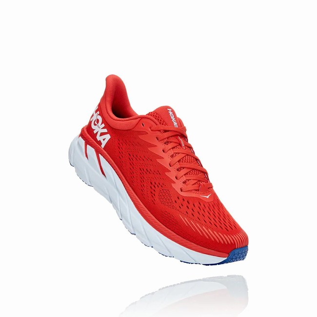 Hoka One One CLIFTON 7 Løpesko Herre Rød | ASyCNG2F