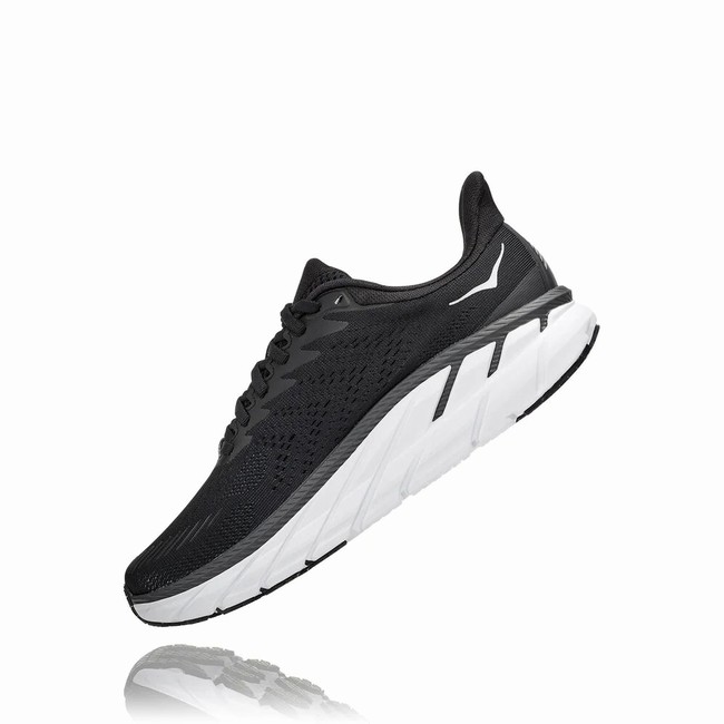 Hoka One One CLIFTON 7 Veganske Sko Dame Svarte | KuH7kRdb