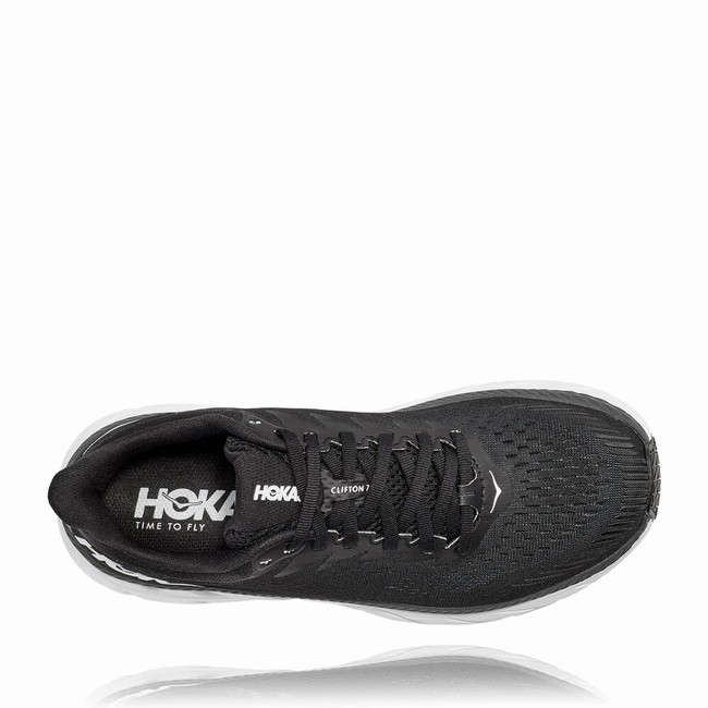 Hoka One One CLIFTON 7 Veganske Sko Dame Svarte | KuH7kRdb