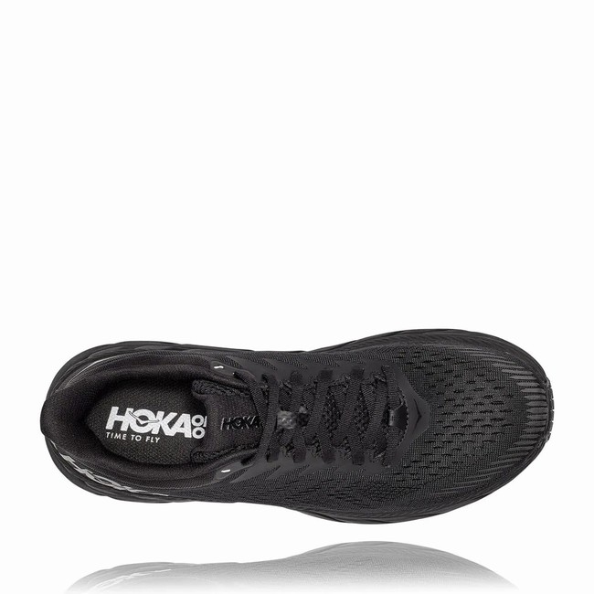 Hoka One One CLIFTON 7 Veganske Sko Herre Svarte | 5RQw9nbc