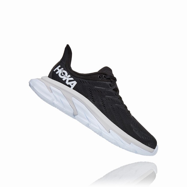 Hoka One One CLIFTON EDGE Joggesko Dame Svarte | BtbhTILC