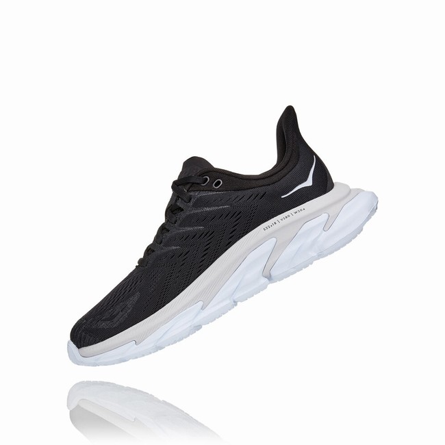 Hoka One One CLIFTON EDGE Joggesko Dame Svarte | BtbhTILC