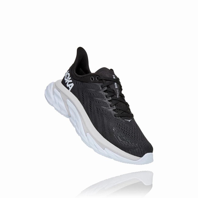 Hoka One One CLIFTON EDGE Joggesko Dame Svarte | BtbhTILC