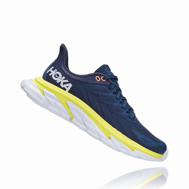 Hoka One One CLIFTON EDGE Løpesko Dame Marineblå Grønn | 7HLMfkiG