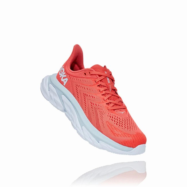 Hoka One One CLIFTON EDGE Løpesko Dame Rød | UMZOsc3A