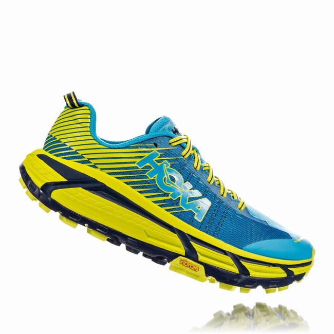 Hoka One One EVO MAFATE 2 Trail Løpesko Herre Blå Grønn | 5Ien4qOG