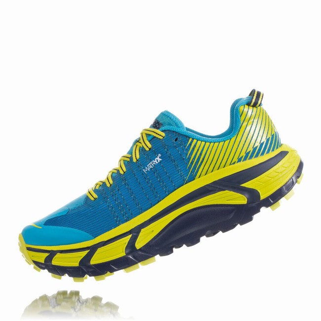 Hoka One One EVO MAFATE 2 Trail Løpesko Herre Blå Grønn | 5Ien4qOG