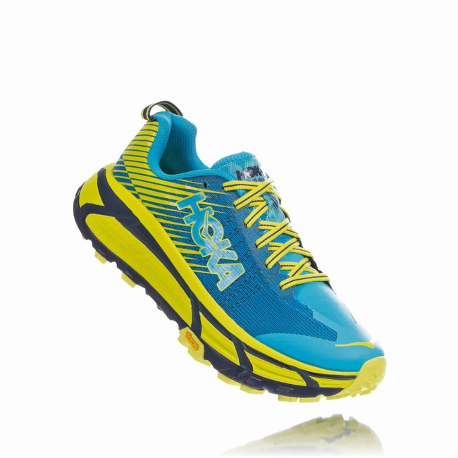 Hoka One One EVO MAFATE 2 Trail Løpesko Herre Blå Grønn | 5Ien4qOG