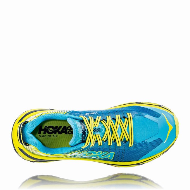 Hoka One One EVO MAFATE 2 Veganske Sko Dame Blå Grønn | uzcHPKWn