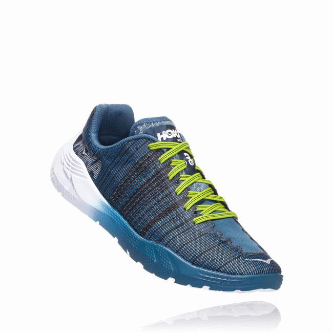 Hoka One One EVO REHI Joggesko Herre Blå Svarte | FuWrsxP3