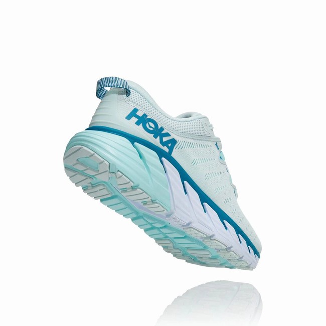 Hoka One One GAVIOTA 3 Brede Sko Dame Blå | Qco9atG7