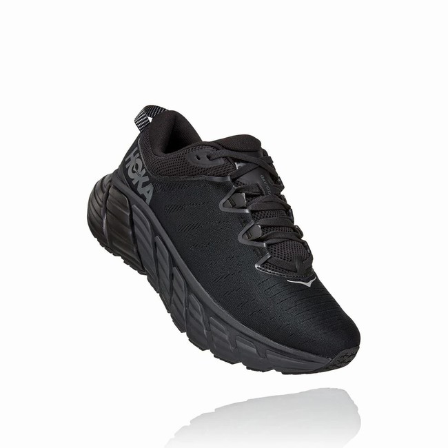 Hoka One One GAVIOTA 3 Veganske Sko Herre Svarte | VFsw8tqg