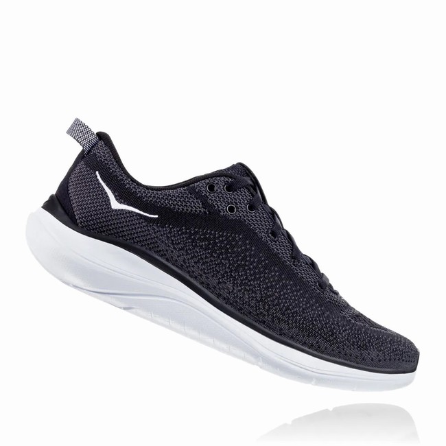 Hoka One One HUPANA FLOW Brede Sko Herre Svarte | hQ2jUz30