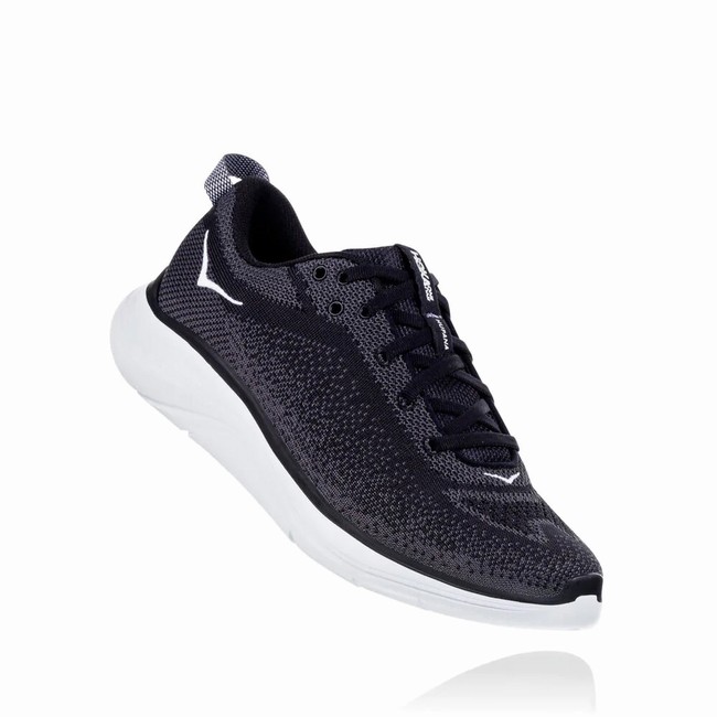 Hoka One One HUPANA FLOW Brede Sko Herre Svarte | hQ2jUz30