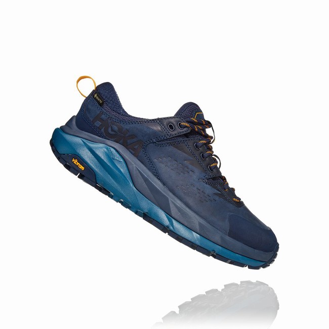 Hoka One One KAHA LOW GORE-TEX Fjellsko Dame Marineblå | hRjg7Udk