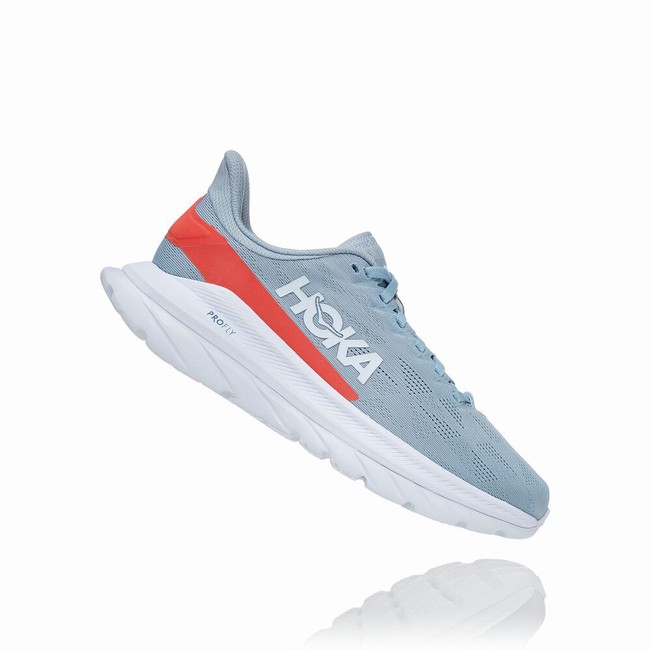 Hoka One One MACH 4 Løpesko Dame Blå Rød | 7cXQETz9