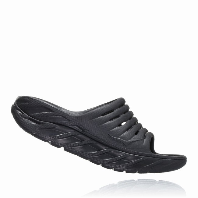 Hoka One One ORA RECOVERY SLIDE 2 Sandaler Herre Svarte | sHfOTdQX