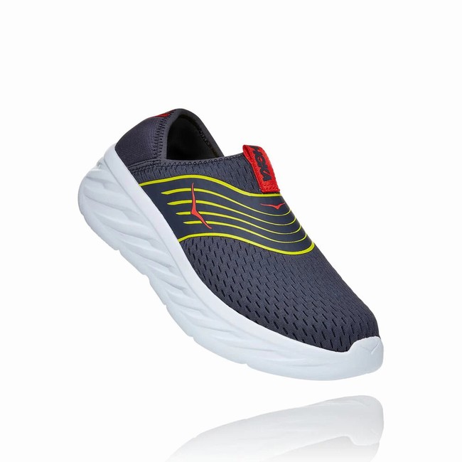 Hoka One One ORA RECOVERY Sandaler Herre Svarte Hvite | wtAMEnoC