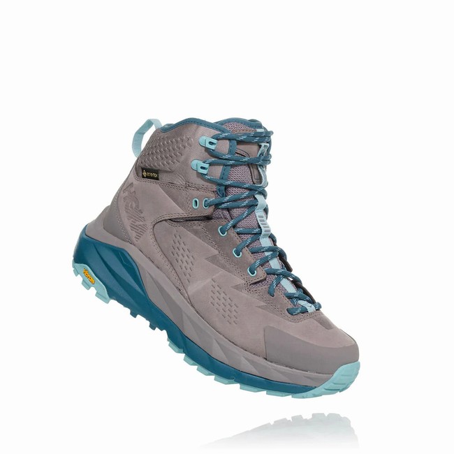 Hoka One One SKY KAHA GORE-TEX Fjellsko Dame Grå Blå | GvKfAl1d