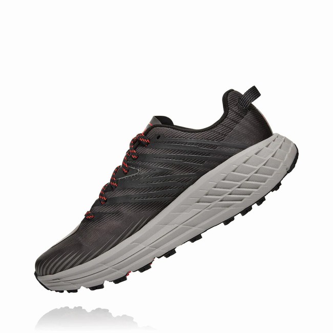 Hoka One One SPEEDGOAT 4 Brede Sko Herre Svarte | 6Bo30PpV