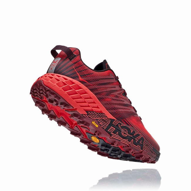 Hoka One One SPEEDGOAT 4 Brede Sko Herre Rød | ulYcXDV1