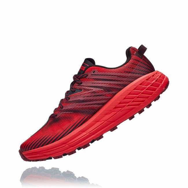 Hoka One One SPEEDGOAT 4 Brede Sko Herre Rød | ulYcXDV1