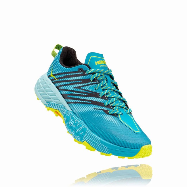 Hoka One One SPEEDGOAT 4 Trail Løpesko Dame Blå | 09IAxblZ