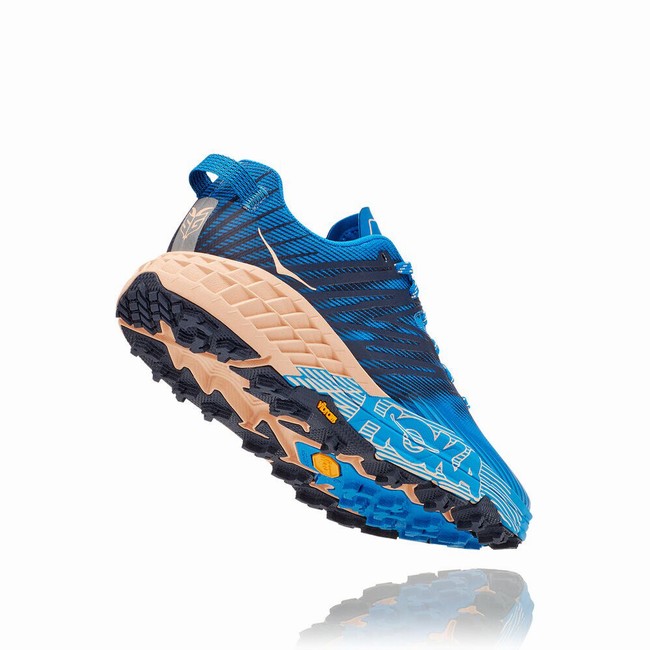 Hoka One One SPEEDGOAT 4 Trail Løpesko Dame Blå | G6DIJnCN