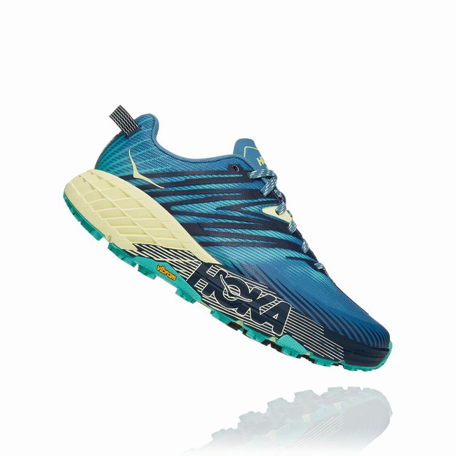 Hoka One One SPEEDGOAT 4 Trail Løpesko Dame Blå | LFJMxXST