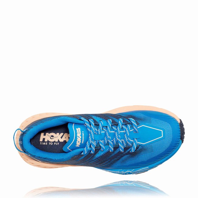 Hoka One One SPEEDGOAT 4 Veganske Sko Dame Blå | SnWbmQro