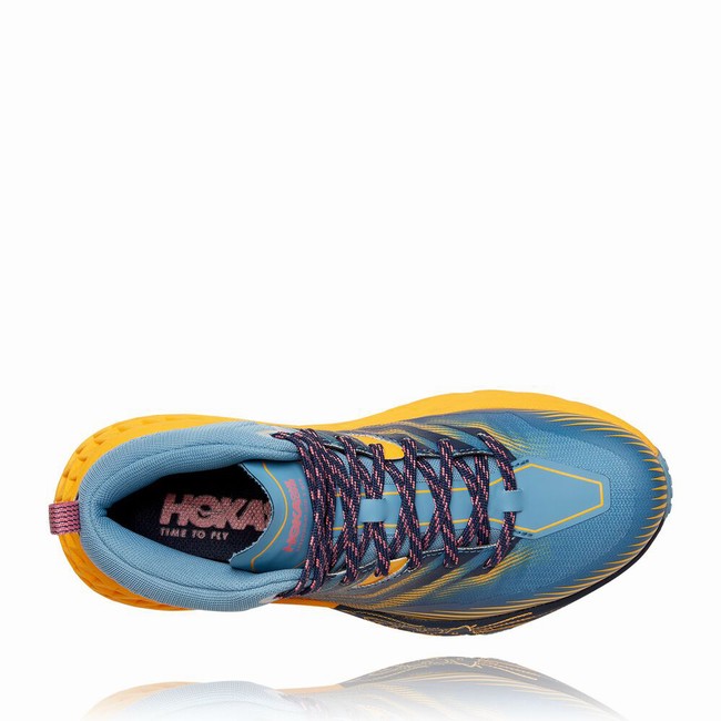 Hoka One One SPEEDGOAT MID 2 GORE-TEX Trail Løpesko Dame Blå Oransje | 6alSykFV