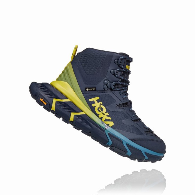 Hoka One One TENNINE HIKE GORE-TEX Fjellsko Dame Marineblå Grønn | a9B2QnwE