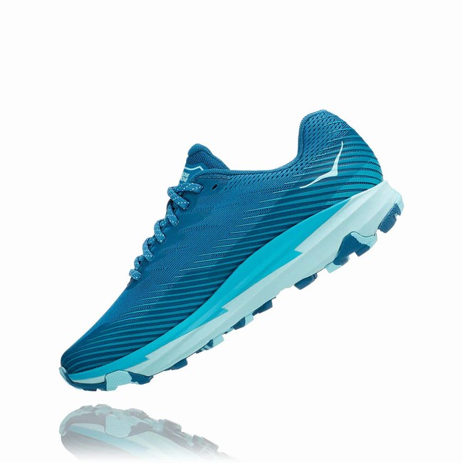 Hoka One One TORRENT 2 Trail Løpesko Dame Blå | EWCKJMYe